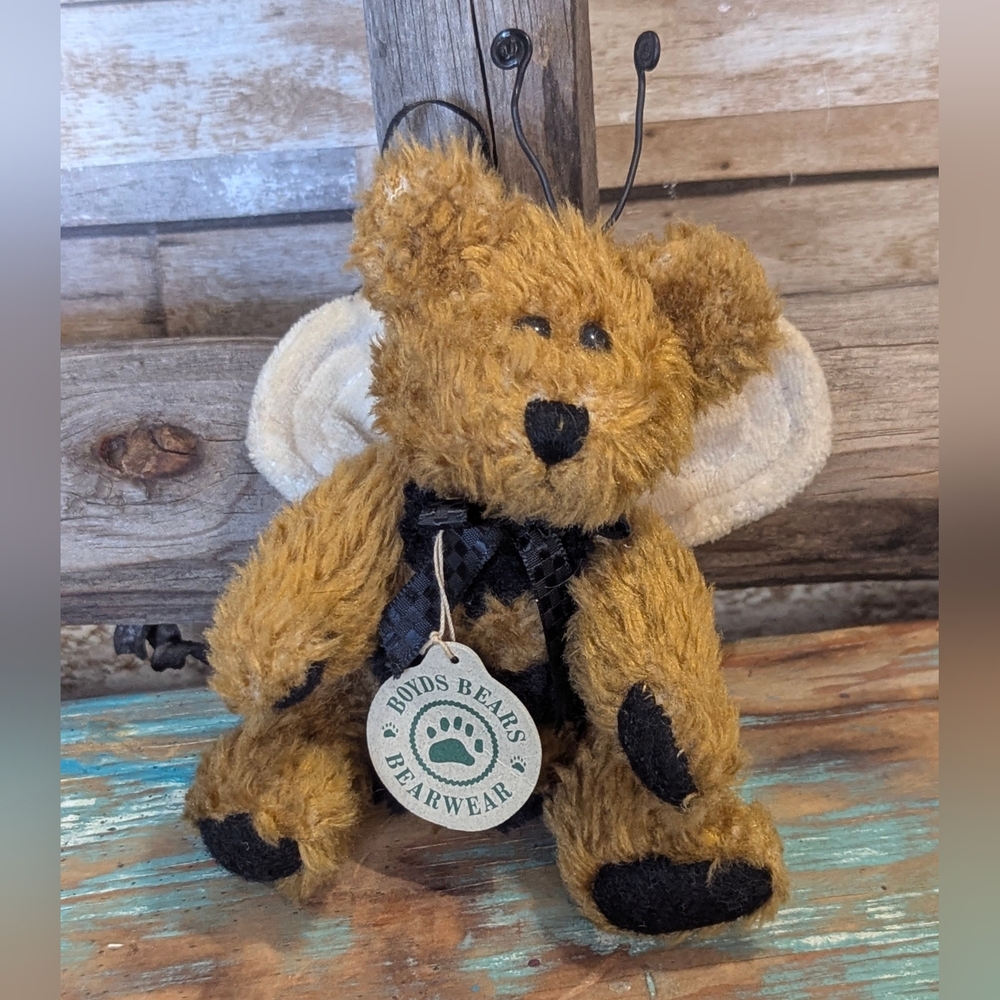Bud Buzzby Boyds Bears Plush Ornament With Wings